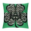 St Patricks Day Pillow Cover Black White Buffalo Plaid Checkered Green Bowknot Decoration Throw Pillow Covers Holiday Home Decor Cushion Case