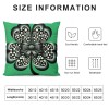 St Patricks Day Pillow Cover Black White Buffalo Plaid Checkered Green Bowknot Decoration Throw Pillow Covers Holiday Home Decor Cushion Case