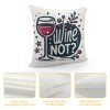  Wine Painting Throw Pillow Covers Cushion CoverWine Not Pillow Square Pillow Cover for Sofa Bed