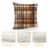  Orange Buffalo Plaid Pillow Covers Fall Decor Farmhouse Decoration Throw Pillow Cases Thanksgiving Day Cushion Cover for Outdoor Sofa Couch