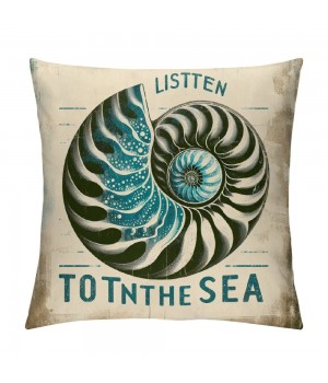 Ulloord Vintage Ocean Beach Starfish Coral Throw Pillow Covers Sea Marine Animals Coastal Nautical Pillowcase Home Sofa Chair Decor Cushion Case Cover