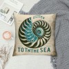 Ulloord Vintage Ocean Beach Starfish Coral Throw Pillow Covers Sea Marine Animals Coastal Nautical Pillowcase Home Sofa Chair Decor Cushion Case Cover