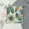 Tropical Leaves Throw Pillow Covers Green Decorative Pillow Cases Outdoor Cushion Covers for Sofa Couch Garden Home Decor