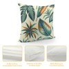 Tropical Leaves Throw Pillow Covers Green Decorative Pillow Cases Outdoor Cushion Covers for Sofa Couch Garden Home Decor