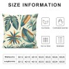 Tropical Leaves Throw Pillow Covers Green Decorative Pillow Cases Outdoor Cushion Covers for Sofa Couch Garden Home Decor