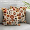 Ulloord Throw Pillow Covers African Tribe Ethnic Series Patchwork Style with Cultural Ancient Motifs Print Decorative Cushion Cases Outdoor Pillowcases Home Decor