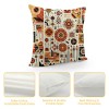 Ulloord Throw Pillow Covers African Tribe Ethnic Series Patchwork Style with Cultural Ancient Motifs Print Decorative Cushion Cases Outdoor Pillowcases Home Decor