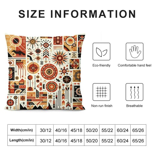 Ulloord Throw Pillow Covers African Tribe Ethnic Series Patchwork Style with Cultural Ancient Motifs Print Decorative Cushion Cases Outdoor Pillowcases Home Decor