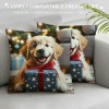  Merry Christmas Series Christmas Dogs Cat Gift Decorative Throw Pillow Covers Cushion Case Home Sofa Decor Toss Pillowcase (Xmas Gifts)