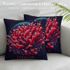  Throw Pillow Case Sea Ocean Decor Starfish S Conch Coral Coastal Cushion Cover for Pillow Inserts, Nautical Pillow Covers