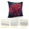  Throw Pillow Case Sea Ocean Decor Starfish S Conch Coral Coastal Cushion Cover for Pillow Inserts, Nautical Pillow Covers