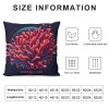  Throw Pillow Case Sea Ocean Decor Starfish S Conch Coral Coastal Cushion Cover for Pillow Inserts, Nautical Pillow Covers