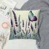  Home Sweet Home Decor Throw Pillow Covers Bless This Home Purple Spring Summer Rustic Farmhouse Butterfly Basket Flowers Pillowcase Home Sofa Cushion Cover