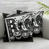 Black Happy Halloween Pillow Cover Pumpkin Pillow Case Linen Throw Cushion Cover Cushion Cases Halloween Sofa Bed Decoration