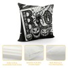 Black Happy Halloween Pillow Cover Pumpkin Pillow Case Linen Throw Cushion Cover Cushion Cases Halloween Sofa Bed Decoration