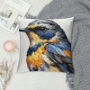 Ulloord Throw Pillow Covers Robin Bird in Tree Branch Decorative Super Soft Oil Painting Floral Tree Bird Animal Pillow Case Cushion Cover