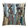 Ulloord  Throw Pillow Covers Black Africaan Women Decorative Pillow Case African Woman Pillow Cover Home Decor Cushions Covers for Sofa Bedroom