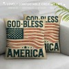 Vintage&nbsp;Independence Day Pillow Covers Patriotic Quote Pillow Cases Star American Flag Pillowcases for Rustic Farm Home Sofa Couch