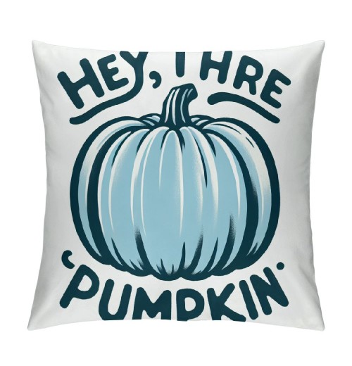 Ulloord  Blue Pumpkin Pillow Cover Autumn Harvest Decorative Throw Pillow Cases Super Soft Fall&nbsp;Season Cushion Cover Decoration Thanksgiving Sofa Couch Pillows Cover (Pumpkin-C)