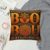  Halloween Pillow Cover Happy Halloween Throw Pillow Covers,Boo Pumpkin Quote Pillow Case,Home Decor Cushion Cover