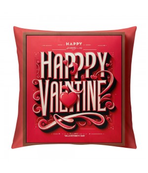  Pillow Covers Valentine's Day Saying Farmhouse Pillow Case Cushion Cover for Sofa Couch, Red