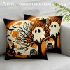 &nbsp;Witch Hat Pumpkin Throw Pillow Cover Happy Halloween Decorative&nbsp;Horrible Night Pillow Case Ghost Pattern Cushion Cover