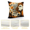 &nbsp;Witch Hat Pumpkin Throw Pillow Cover Happy Halloween Decorative&nbsp;Horrible Night Pillow Case Ghost Pattern Cushion Cover