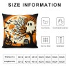 &nbsp;Witch Hat Pumpkin Throw Pillow Cover Happy Halloween Decorative&nbsp;Horrible Night Pillow Case Ghost Pattern Cushion Cover