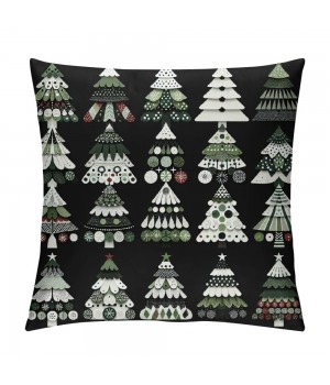 Ulloord  Christmas Pillow Covers Christmas Tree Decoration Pillows Farmhouse Pillow Covers Trees Pillow Case Indoor Holiday Cushion Cover for Sofa Couch