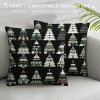 Ulloord  Christmas Pillow Covers Christmas Tree Decoration Pillows Farmhouse Pillow Covers Trees Pillow Case Indoor Holiday Cushion Cover for Sofa Couch