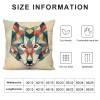 Ulloord  Wolf Head Throw Pillow Covers&nbsp;Geometric Mosaic Wolf Couch Pillow Covers Pillowcase Cushion Cover Decor Home Bed Office