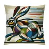  Bunny Head Throw Pillow Covers Geometric Triangle Couch Pillow Covers Pillow Case Cushion Cover Decor Home Bed Office