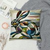  Bunny Head Throw Pillow Covers Geometric Triangle Couch Pillow Covers Pillow Case Cushion Cover Decor Home Bed Office