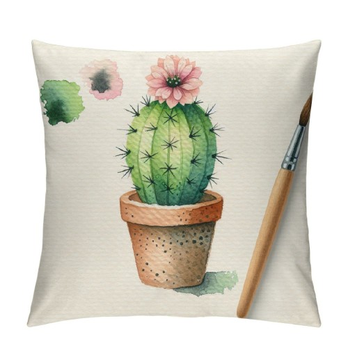 Ulloord  Tropical Plants Style Throw Pillow Covers Succulents Cactus Decorative Pillow Covers Summer Pillowcase Cushion Cover for Home Garden Sofa