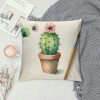 Ulloord  Tropical Plants Style Throw Pillow Covers Succulents Cactus Decorative Pillow Covers Summer Pillowcase Cushion Cover for Home Garden Sofa