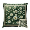 Ulloord  Hello Spring Flower Green Pillow Covers Daisy Floral Bloom for You Pillow Cases Check Plaid Buffalo Spring Farmhouse Decorations Pillows Cushion Cover