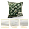 Ulloord  Hello Spring Flower Green Pillow Covers Daisy Floral Bloom for You Pillow Cases Check Plaid Buffalo Spring Farmhouse Decorations Pillows Cushion Cover