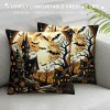 Ulloord  Throw Pillow Covers Vintage Halloween Bat Ghost Decorative Pillow Cover Halloween Night Decorative Home Sofa Cushion Cases Pillowcase