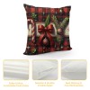  Christmas Throw Pillow Covers Decorative Outdoor Farmhouse Merry Christmas Xmas Square Pillow Case Super Soft Small Buffalo Plaid Cushion Cover Couch