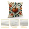 Ulloord  Wood Autumn Pumpkin Farmhouse Pillow Cover Super Soft Thanksgiving Halloween Fall Harvest Decorative Pillow Case Square Cushion Cover Maple Leaf Decor