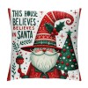 Ulloord  Merry Christmas Santa Claus Throw Pillow Covers Outdoor Xmas Christmas Tree Cushion CoverHome Sofa Couch Pillow Case Decorative Winter&nbsp;Series