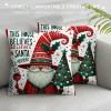 Ulloord  Merry Christmas Santa Claus Throw Pillow Covers Outdoor Xmas Christmas Tree Cushion CoverHome Sofa Couch Pillow Case Decorative Winter&nbsp;Series