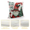 Ulloord  Merry Christmas Santa Claus Throw Pillow Covers Outdoor Xmas Christmas Tree Cushion CoverHome Sofa Couch Pillow Case Decorative Winter&nbsp;Series