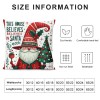 Ulloord  Merry Christmas Santa Claus Throw Pillow Covers Outdoor Xmas Christmas Tree Cushion CoverHome Sofa Couch Pillow Case Decorative Winter&nbsp;Series