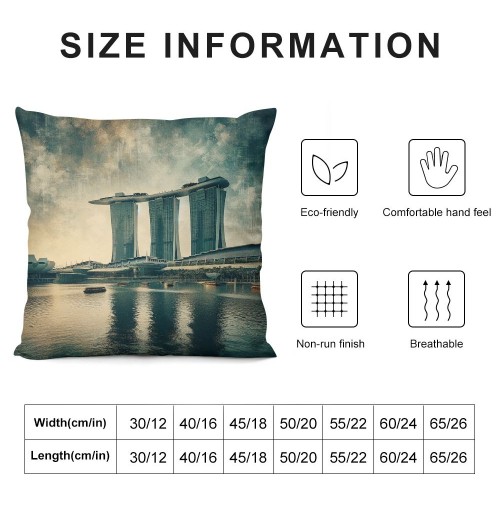 Ulloord  Throw Pillow Covers Vintage&nbsp;Spacecraft Hotel Decorative Pillow Covers Square Pillow Case Oil Painting Pillowcase for Sofa Couch(Hotel)