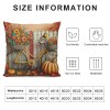 Ulloord Rustic&nbsp;Bicycle Pumpkin Sunflowers Bird Farmhouse Pillow Covers Fall Autumn Flowers Outdoor Pillow Case Home Decor Sofa Pillowcase (Bike Bird)