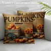 Ulloord Farm Fresh Pumpkin Apple Throw Pillow CoverVintage Thanksgiving Sunflower Flower Cushion Cover Fall Autumn Pillows Case