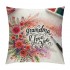 Ulloord Themed Pillowcase Decorations for Home, Rustic with Watercolor Floral Decorative Throw Pillow Cover, Gifts