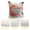 Ulloord Themed Pillowcase Decorations for Home, Rustic with Watercolor Floral Decorative Throw Pillow Cover, Gifts