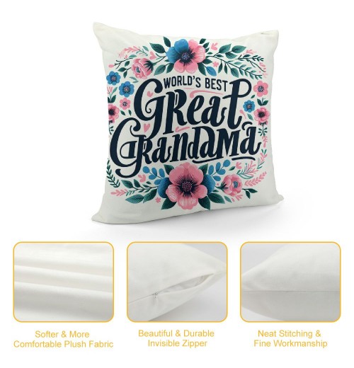 Ulloord Themed Pillowcase Decorations for Home, Farmhouse Floral World’s Best Pillow Cover, Gifts